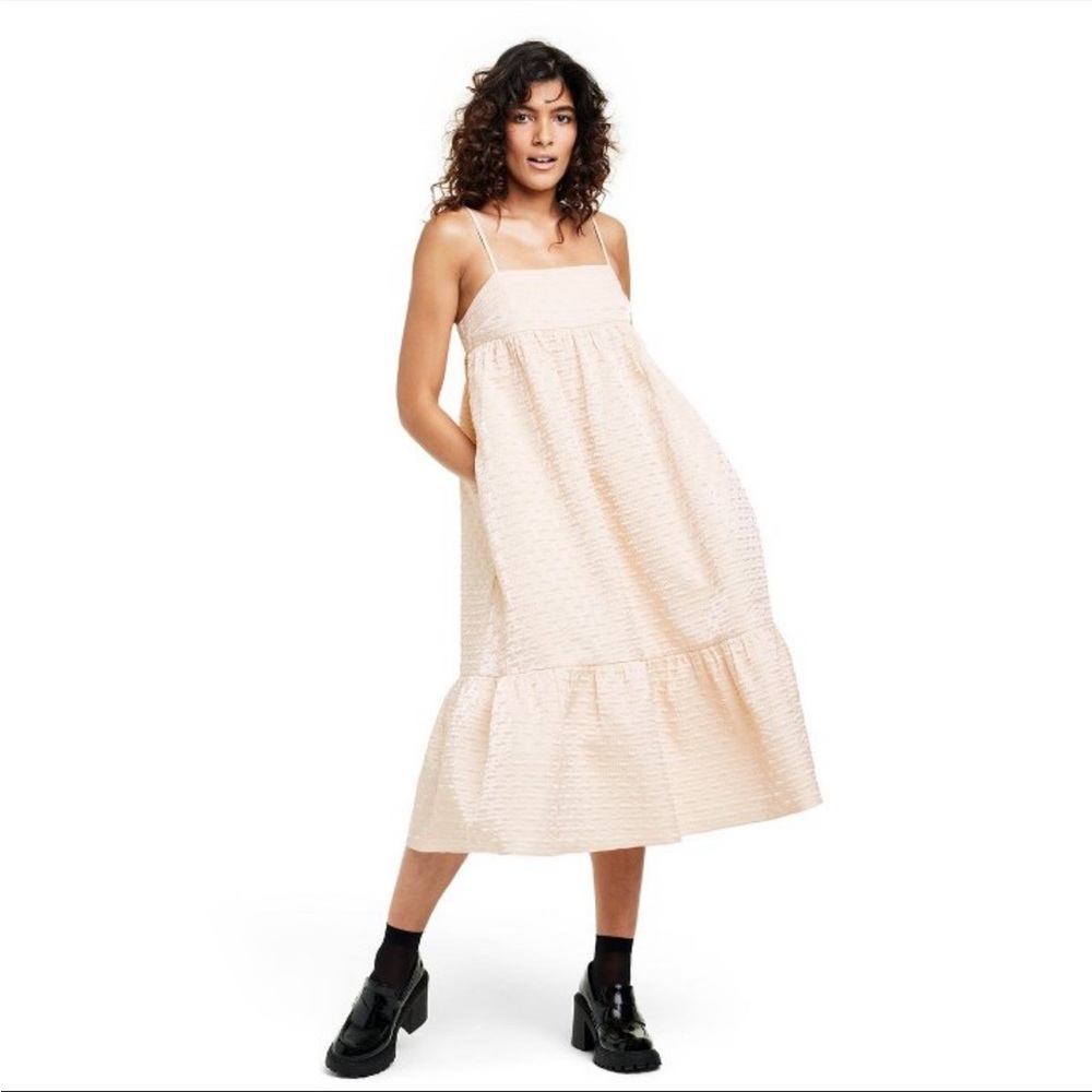 NWT Kika Vargas x Target Textured Empire Waist Midi Dress